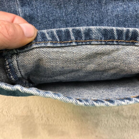 Levi's Mens Jeans Size 38x32 502 Slim Straight Classic Casual Blue Denim Pockets - Picture 10 of 13